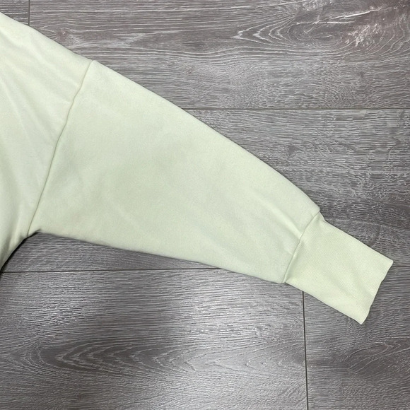 Old Navy “Choose Happy” Yellow Cropped Crewneck Sweatshirt L - Picture 16 of 16